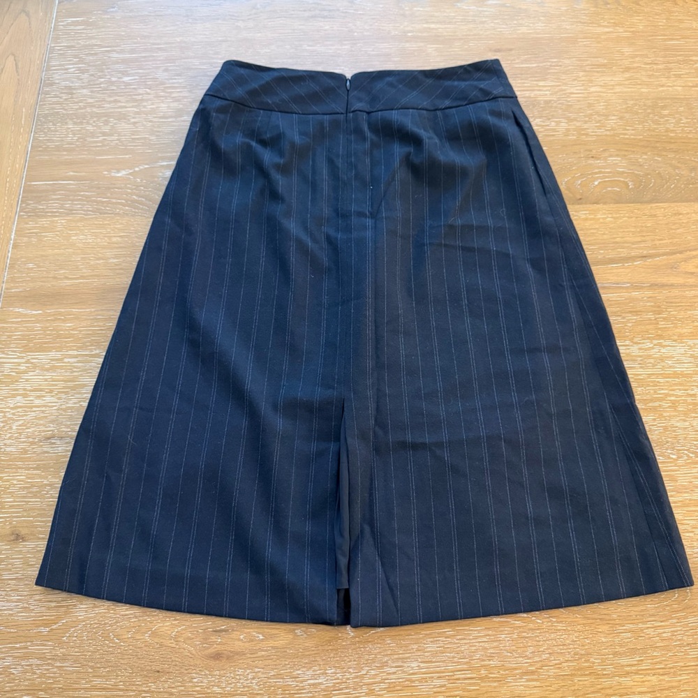 Banana Republic Classic A-Line Black Stripes Skirt 0P